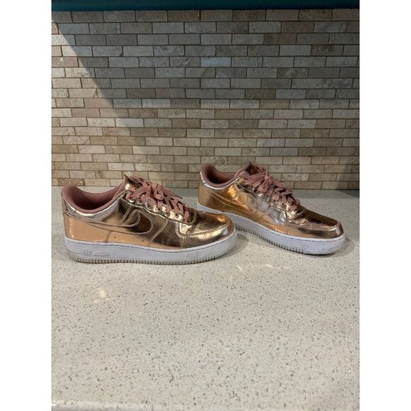 Nike‎ Air Force 1 Low Metallic Rose Gold size 14 - Picture 3 of 6